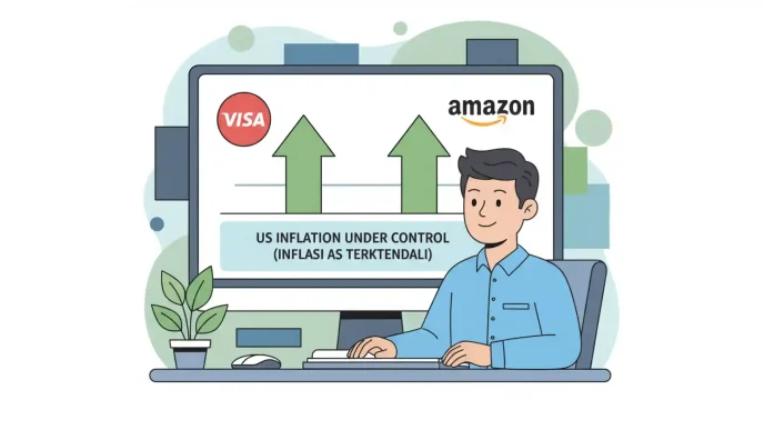Inflasi AS Terkendali Begini Prospek Saham Visa Amazon yang Berpotensi Diuntungkan - Mandiri Finansial Inflasi AS Terkendali Begini Prospek Saham Visa Amazon yang Berpotensi Diuntungkan