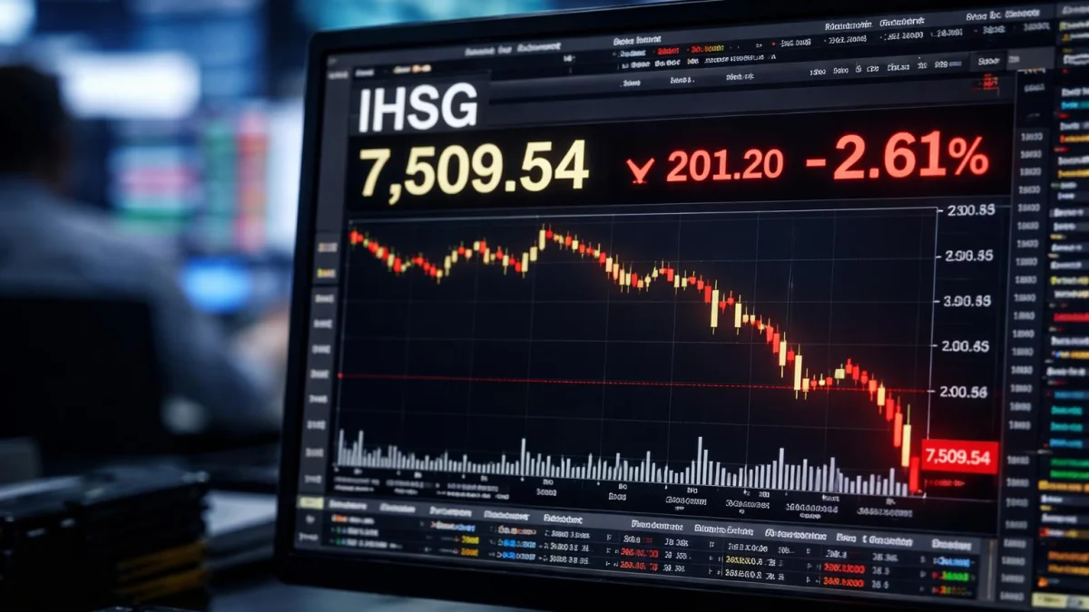 IHSG Anjlok 2,61% Akibat Gejolak Timur Tengah